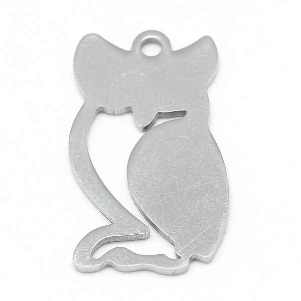 

PandaHall 304 Stainless Steel Stamping Blank Tag Pendants, Owl, Stainless Steel Color, 21.5x12.5x1mm, Hole: 2mm 304 Stainless Steel Owl