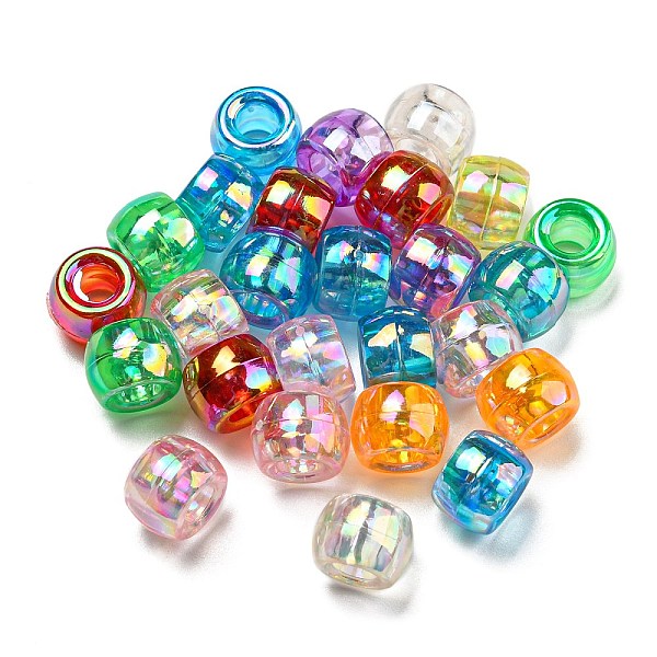 

PandaHall Transparent Acrylic AB Colors European Beads, Large Hole Beads, Rondelle, Mixed Color, 11x8mm, Hole: 5mm Acrylic Rondelle..., Multicolor
