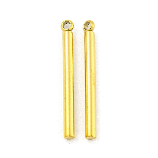 

PandaHall Ion Plating(IP) 304 Stainless Steel Pendants, Column Bar Charm, Real 18K Gold Plated, 22x2mm, Hole: 1.2mm 304 Stainless Steel...