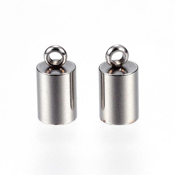 

PandaHall 304 Stainless Steel Cord Ends, End Caps, Stainless Steel Color, 10x5mm, Hole: 1.5mm, Inner Diameter: 4.2mm 304 Stainless Steel