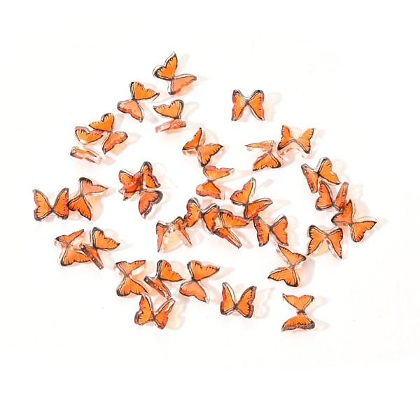

PandaHall 3D Resin Butterfly Nail Charms, Nail Art Design, Nail Art Decoration Manicure Tools Accessories, Dark Orange, 6~7x7~8x3mm...