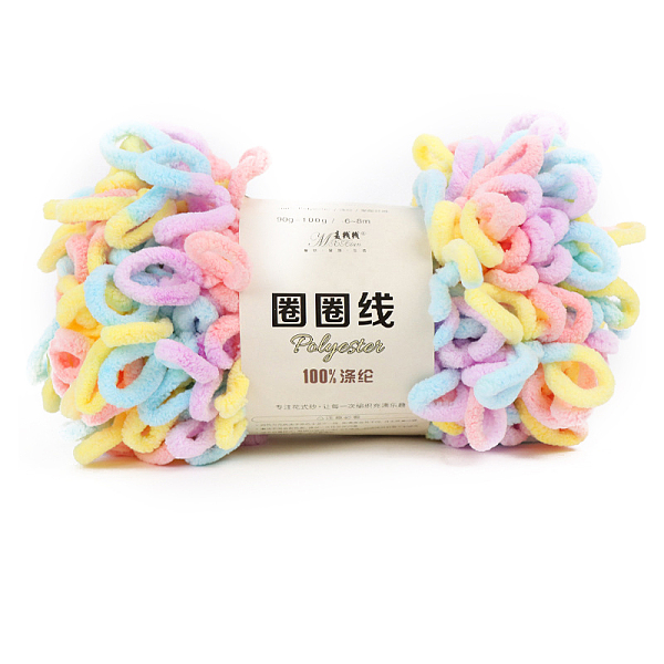 

PandaHall Macaron Color Arm Knitting Yarn, Super Soft Thick Fluffy Jumbo Chenille Polyester Yarn, for Blanket Pillows Home Decoration...