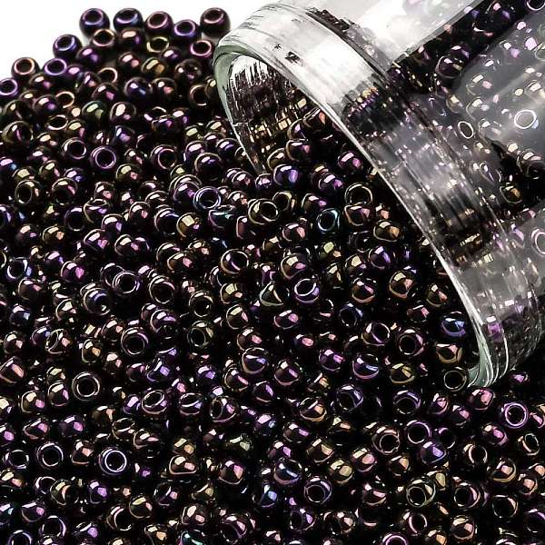 

PandaHall TOHO Round Seed Beads, Japanese Seed Beads, (6CF) Transparent Frost Amethyst, 11/0, 2.2mm, Hole: 0.8mm, about 1110pcs/bottle..., Purple