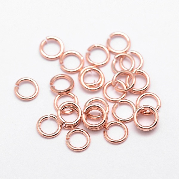 

PandaHall Brass Jump Rings, Open Jump Rings, Cadmium Free & Nickel Free & Lead Free, Rose Gold, 7x0.8mm, 20 Gauge, Inner Diameter: 5.4mm...