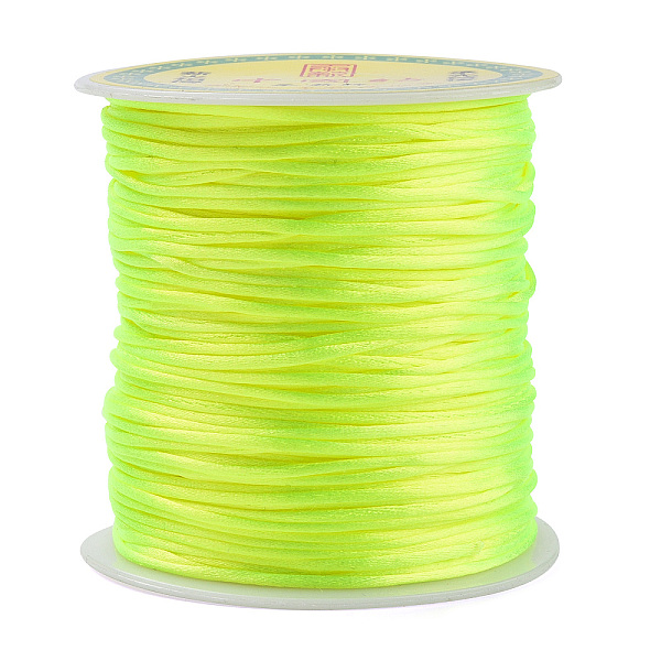 

PandaHall Nylon Thread, Green Yellow, 1.0mm, about 76.55 yards(70m)/roll Nylon Yellow