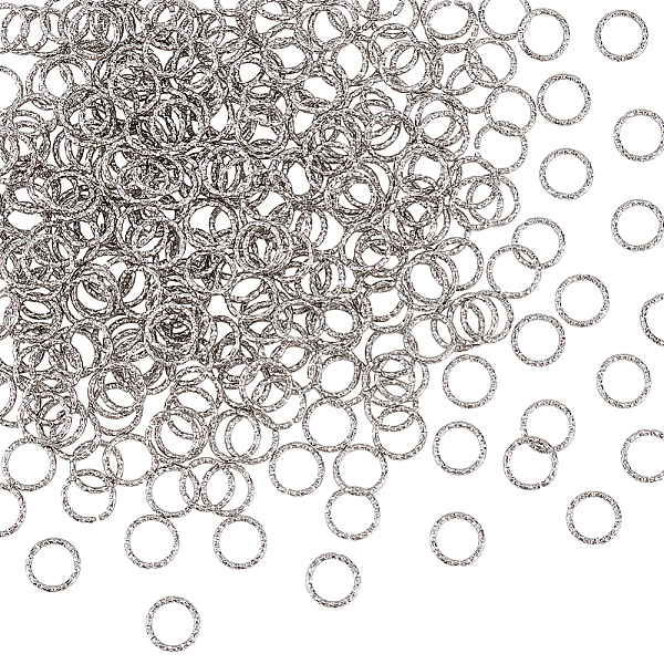 

PandaHall DICOSMETIC 300Pcs Twist Open Jump Ring O Rings Connectors 18 Gauge Round Jump Ring Round Open Rings for Bracelet Stainless Steel...