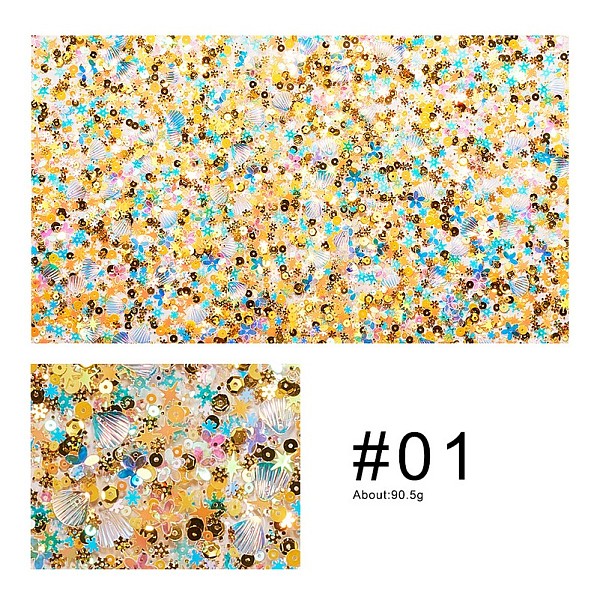 

PandaHall Sequins/Paillette Table Mat Pads, Foldable Manicure Tools, Rectangle, Yellow, 40x24x0.1cm Plastic Yellow