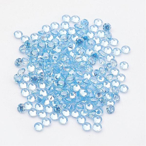

PandaHall Aquamarine Cubic Zirconia Cabochons, Diamond Shape, Light Sky Blue, 4x2.5mm Cubic Zirconia Diamond Blue