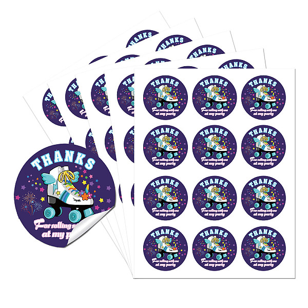 

PandaHall 5 Sheets Round Dot PVC Waterproof Decorative Sticker Labels, Self Adhesive Car & Word Decals for Sealing Bag Decoration, Others..., Multicolor