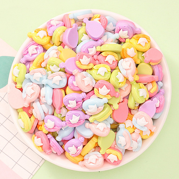 

PandaHall Opaque Reisn Cabochons, Mixed Color, Bottle, 16x10x5.5mm Resin Bottle Multicolor