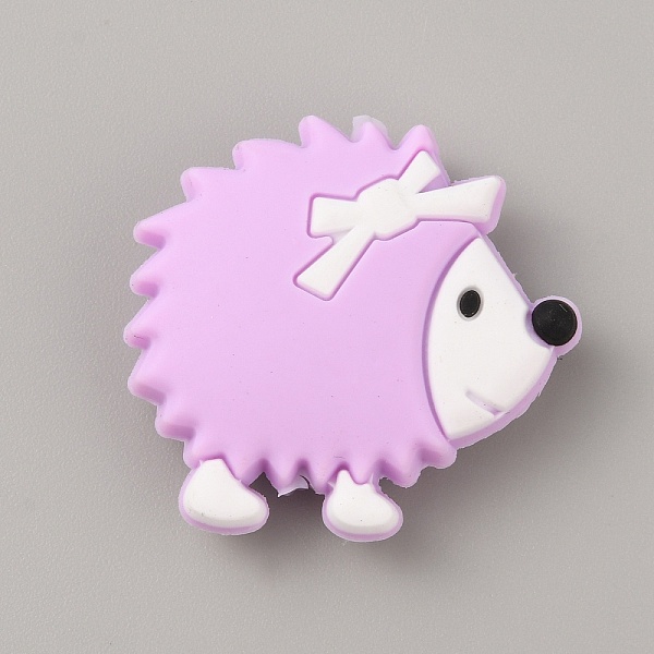 

PandaHall Hedgehog Food Grade Eco-Friendly Silicone Beads, Chewing Beads For Teethers, DIY Nursing Necklaces Making, Plum, 31x33x10mm, Hole..., Purple