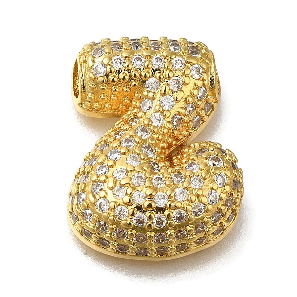 

PandaHall Brass with Cubic Zirconia Pendant, Letter Z, Letter Z, 22.5x17x7mm, Hole: 4mm Brass+Cubic Zirconia Letter Z Clear