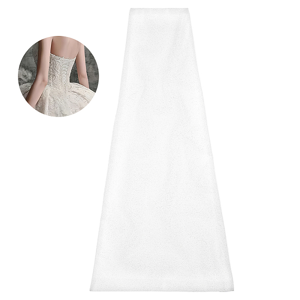 

PandaHall BENECREAT Wedding Dress Replacement Corset Back, Glittering Fabric Adjustable Fit Satin Corset Back Kit Lace up for Wedding Formal..., White