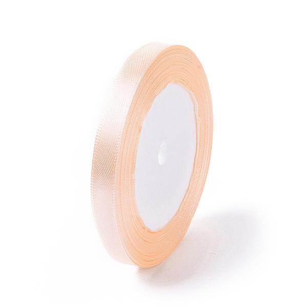

PandaHall Satin Ribbon, Light Salmon, 25yards/roll(22.86m/roll) Polyester Red