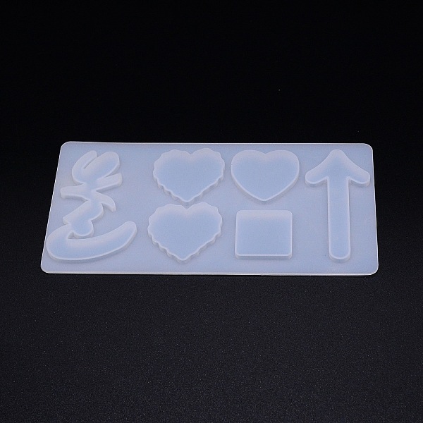 

PandaHall Silicone Molds, Hair Accessories Molds, For DIY Clamp Decoration, UV Resin & Epoxy Resin Jewelry Making, Mixed Shapes, White...
