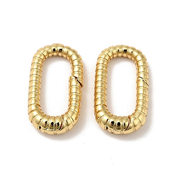 

PandaHall Brass Spring Gate Rings, Cadmium Free & Nickel Free & Lead Free, Oval, Real 18K Gold Plated, 7 Gauge, 15x8.5x3.5mm, Inner: 5x11mm...