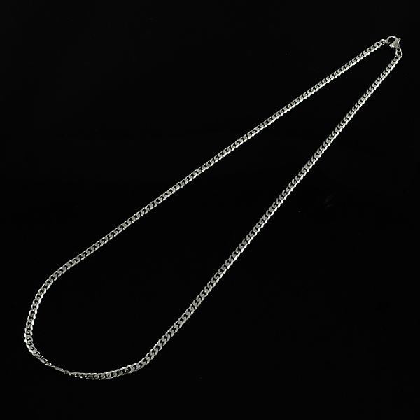 

PandaHall 304 Stainless Steel Curb Chain Necklaces, with Lobster Clasps, Stainless Steel Color, 20.4 inch(51.8cm) 304 Stainless Steel