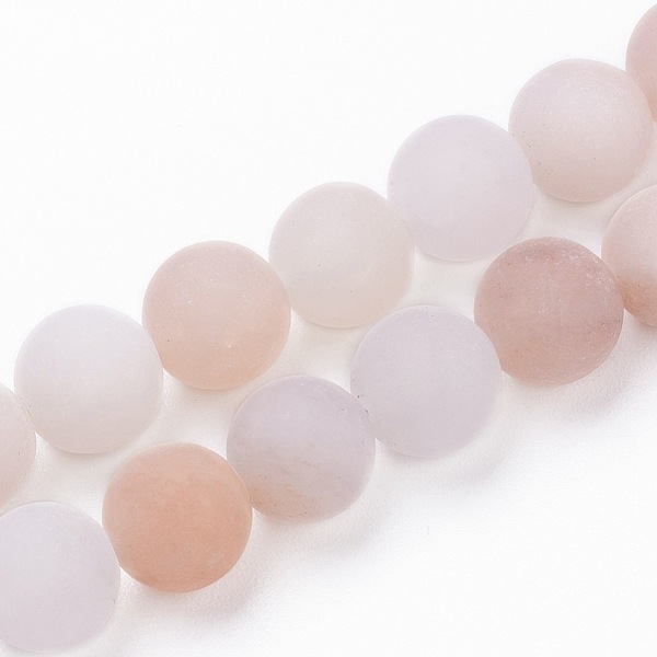 

PandaHall Natural Pink Aventurine Beads Strands, Frosted, Round, 8~8.5mm, Hole: 1mm, about 47pcs/strand, 15.3 inch(39cm) Pink Aventurine...