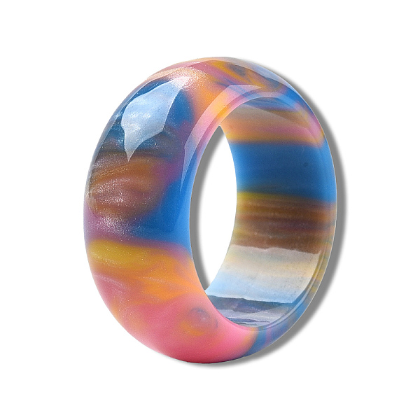 

PandaHall Resin Wide Chunky Finger Ring for Women, Hot Pink, US Size 7 3/4~8(17.9~18.1mm) Resin