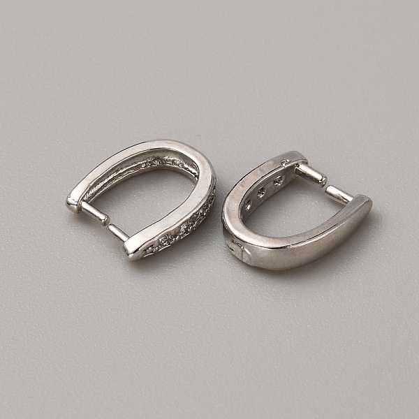 

PandaHall Brass Micro Pave Clear Cubic Zirconia Snap on Bails, Platinum, 11.5x9.5x2.5mm Brass+Cubic Zirconia