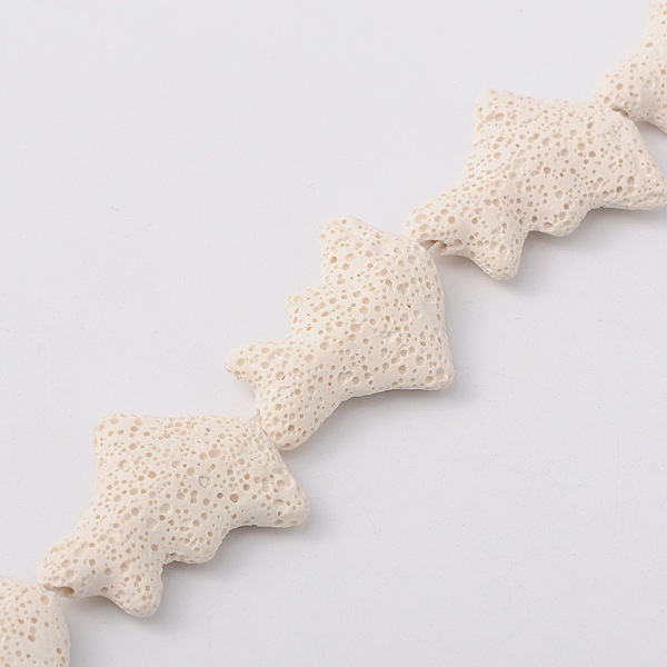 

PandaHall Dolphin Dyed Synthetic Lava Rock Beads Strands, White, 35x23x9mm, Hole: 1mm, about 12pcs/strand, 14.9 inch Lava Rock Dolphin White