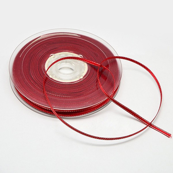 

PandaHall Wired Grosgrain Ribbon, Christmas Ribbon, for Gift Packing Wedding Festival Decoration, Red, 3/8 inch(9mm), about 100yards/roll...