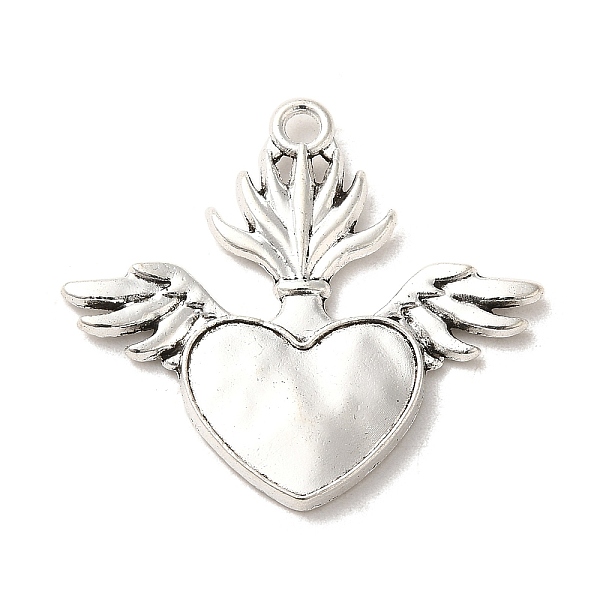 

PandaHall Tibetan Style Alloy Pendants, Cadmium Free & Lead Free, Sacred Heart, Antique Silver, 30x33x2.5mm, Hole: 2mm, about 302Pcs/1000G...