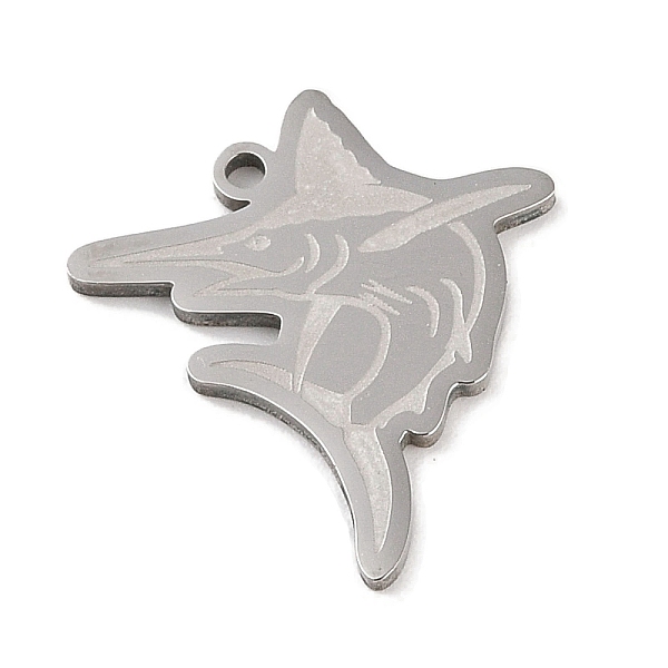

PandaHall 304 Stainless Steel Pendants, Marlin Fish Charm, Stainless Steel Color, 26x23x1.5mm, Hole: 1mm 304 Stainless Steel Fish
