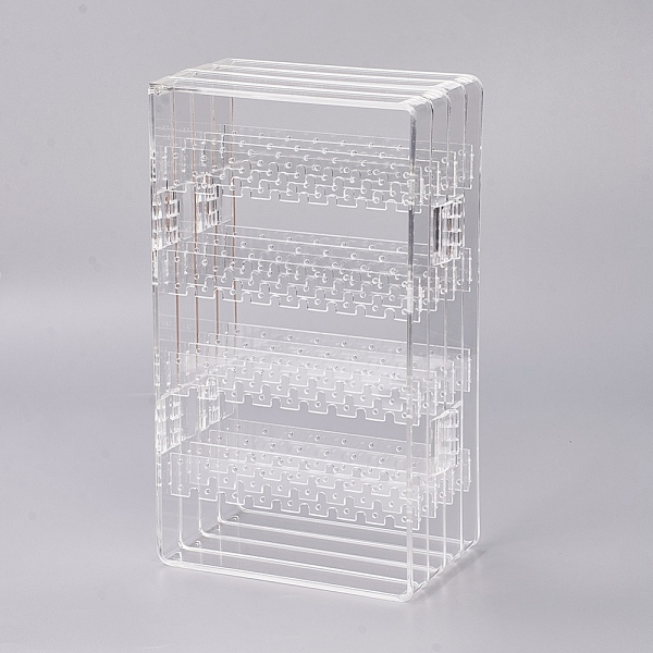 

PandaHall Acrylic Earring Display, Jewelry Display Rack, Clear, 52.2x21.9x1.9cm Acrylic Clear