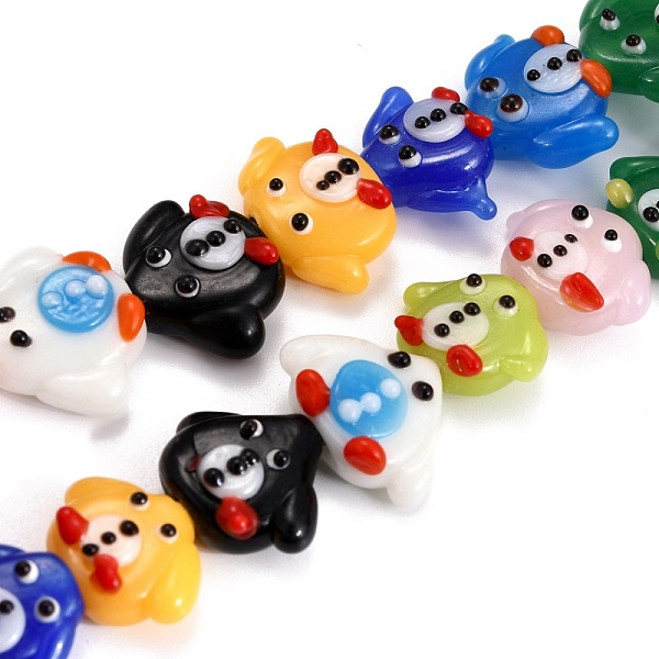 

PandaHall Handmade Lampwork Beads Strands, Cartoon Penguin, Colorful, 14.5~15x17.5~22x7.5~8.5mm, Hole: 2mm, about 20pcs/strand, 11.81 inch...