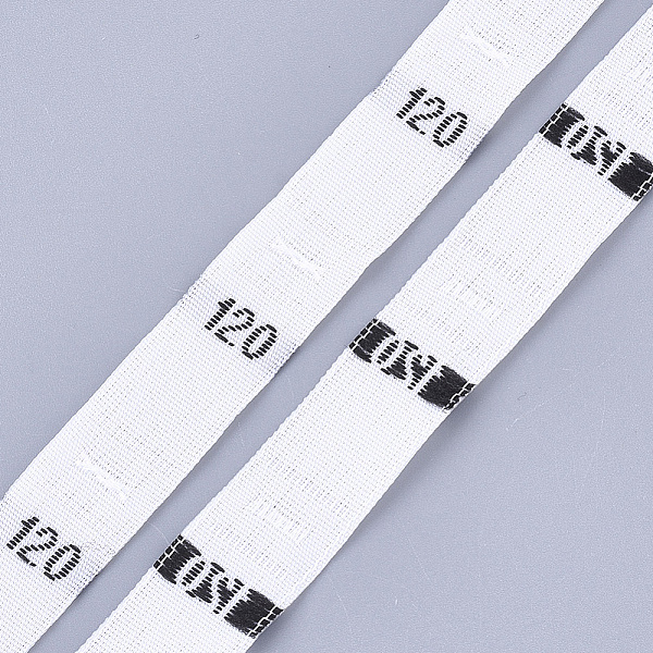 

PandaHall Clothing Size Labels(120), Garment Accessories, Size Tags, White, 12.5mm, about 10000pcs/bag Cloth White
