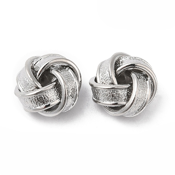 

PandaHall Brass Beads, Knot, Real Platinum Plated, 11.5x7mm, Hole: 2mm Brass Others