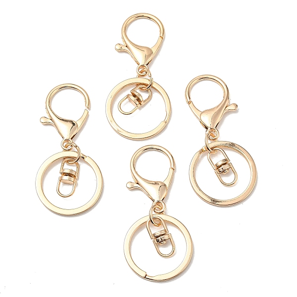 

PandaHall (Defective Closeout Sale: Scratched) Rack Plating Iron Alloy Lobster Claw Clasp Keychain, Rose Gold, 66mm Iron