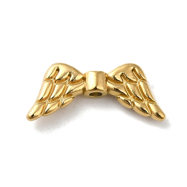 

PandaHall 304 Stainless Steel Beads, Wings, Real 18K Gold Plated, 8x19x3.5mm, Hole: 1.6mm 304 Stainless Steel Wing