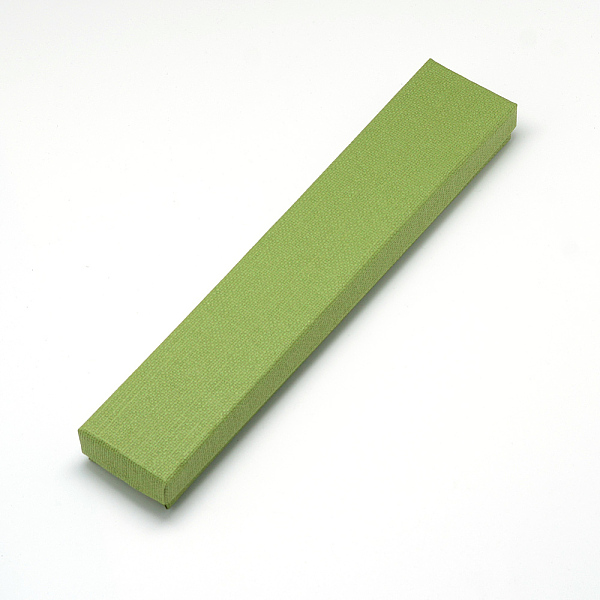 

PandaHall Cardboard Jewelry Set Box, for Bracelets, Necklace, Rectangle, Olive Drab, 21x4x2cm Paper Rectangle