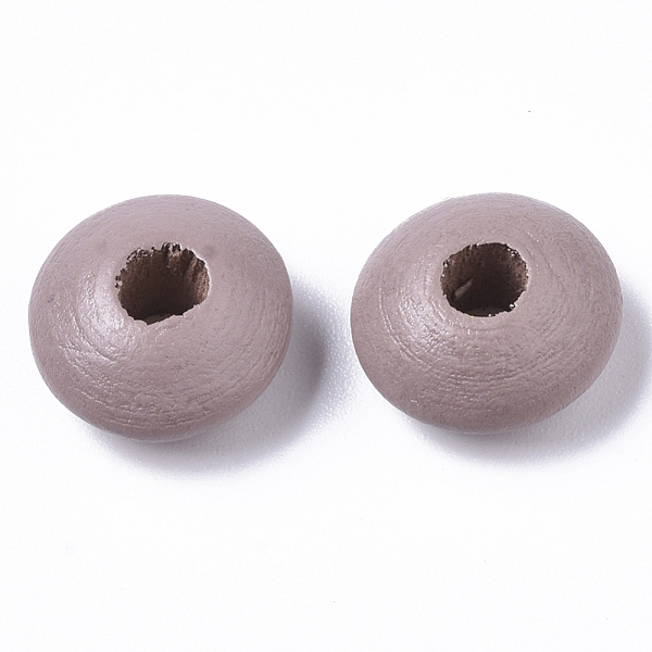 Dyed Natural Beech Wood Beads