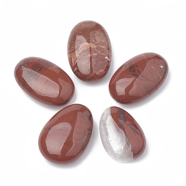 

PandaHall Natural Red Jasper Oval Palm Stone, Reiki Healing Pocket Stone for Anxiety Stress Relief Therapy, 38~43x27~30x14~16mm Red Jasper...