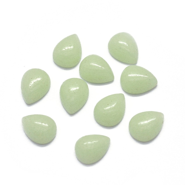 

PandaHall Synthetic Noctilucent Stone/Luminous Cabochons, teardrop, 8x6x3mm Luminous Stone Teardrop