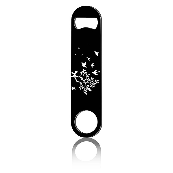 

PandaHall 430 Stainless Steel Bottle Openers, Laser Cut, Rectangle, Branch, 178x40x2mm Stainless Steel Branch