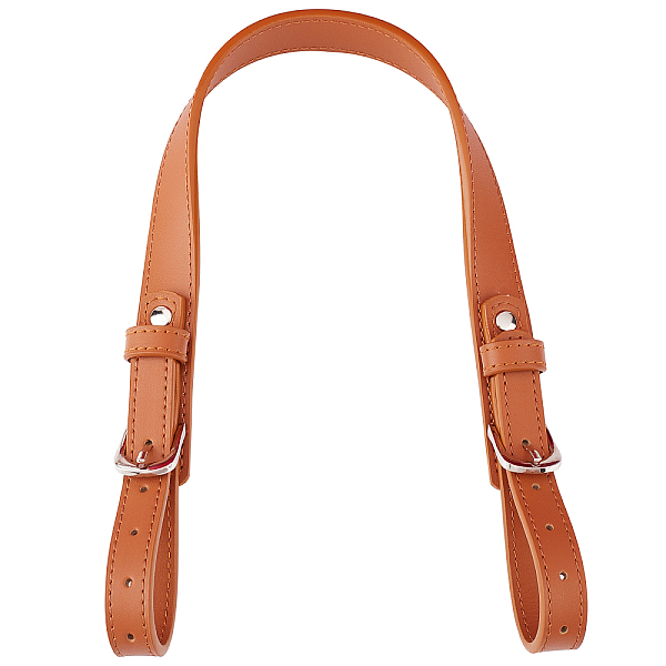 PandaHall WADORN Leather Purse Strap Replacement, 45.5 cm Adjustable Handbag Handles Strap Cowhide Leather Coach Bag Handles DIY Bag Purse...