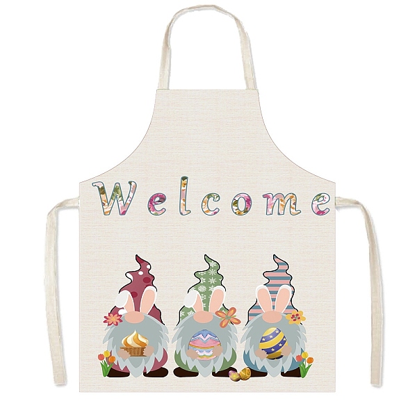 

PandaHall Easter Theme Polyester Sleeveless Apron, with Double Shoulder Belt, Colorful, 560x450mm Polyester