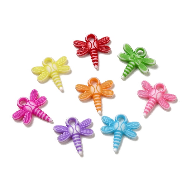 

PandaHall Opaque Acrylic Pendants, Craft Style, Dragonfly, Mixed Color, 20.5x19.5x3.5mm, Hole: 3mm, 1515pcs/500g Acrylic Dragonfly..., Multicolor