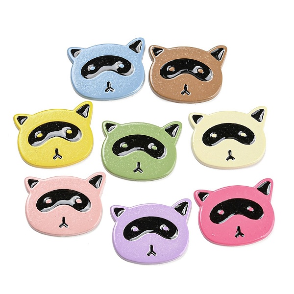 

PandaHall Opaque Resin Cabochons, Bear, Mixed Color, 24x32x2.5mm Resin Bear Multicolor