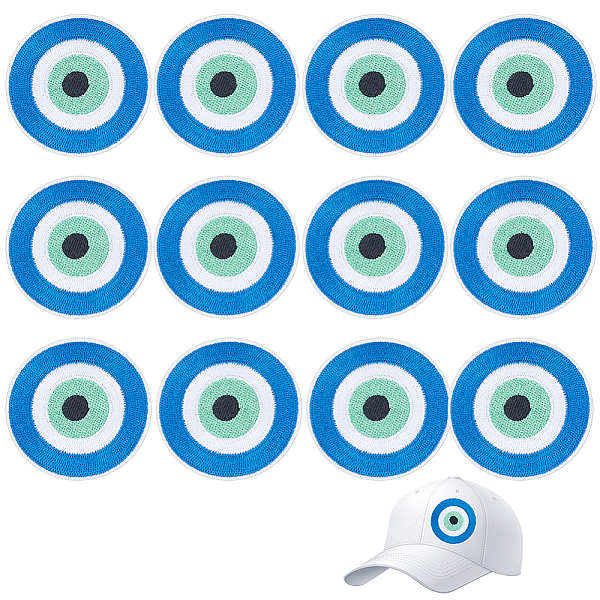 12Pcs Evil Eye Iron… - image