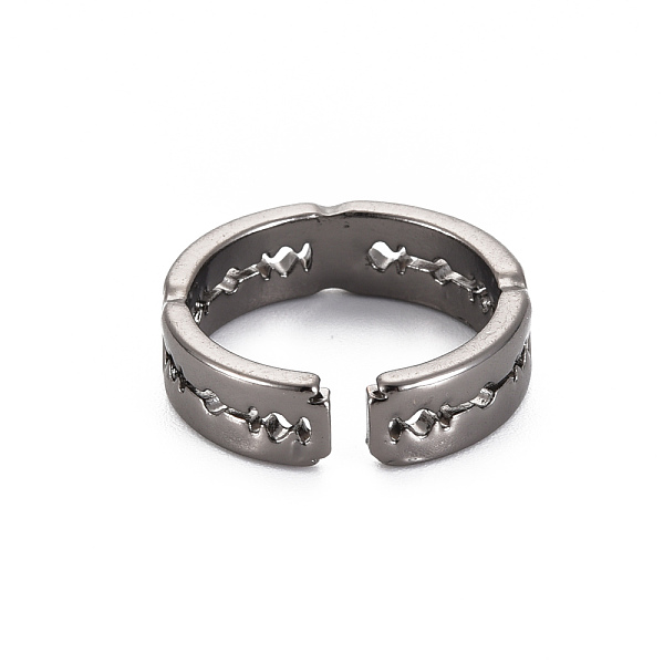 

PandaHall Alloy Open Cuff Ring, Hollow Flat Ring for Men Women, Cadmium Free & Lead Free, Gunmetal, US Size 7 1/2(17.7mm)~US Size 7 3/4...