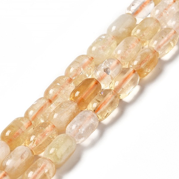 

PandaHall Natural Citrine Beads Strands, Column, 9x6mm, Hole: 1~1.2mm, about 20~21pcs/strand, 7.09~7.48 inch(18~19cm) Citrine Column