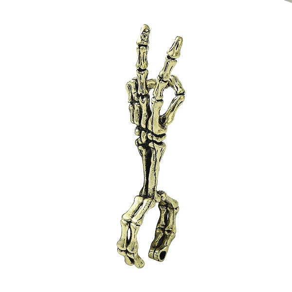 

PandaHall Skeleton Hand Alloy Cigarette Holder Ring, Open Cuff Rings for Men, Lead Free & Cadmium Free, Antique Bronze, 6mm, Inner Diameter...