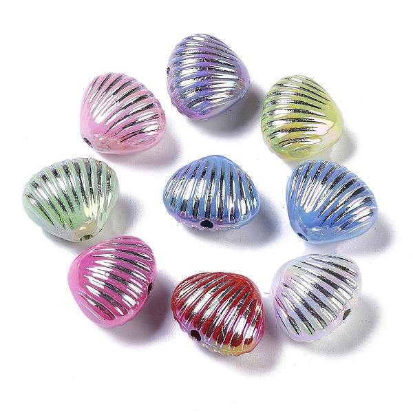 

PandaHall Acrylic Beads, Shell, Mixed Color, 17.5x20.5x13mm, Hole: 2.5mm Acrylic Shell Shape Multicolor