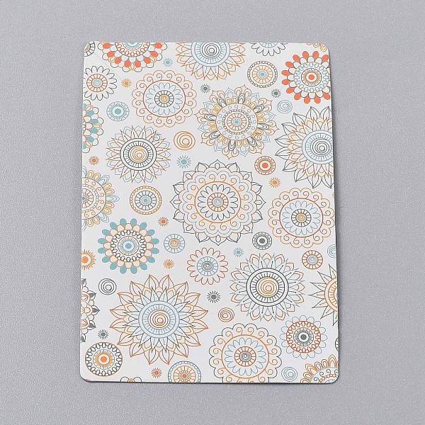 

PandaHall Cardboard Jewelry Display Cards, for Hanging Earring & Necklace Display, Rectangle, Colorful, Flower Pattern, 9x6x0.05cm, Hole...