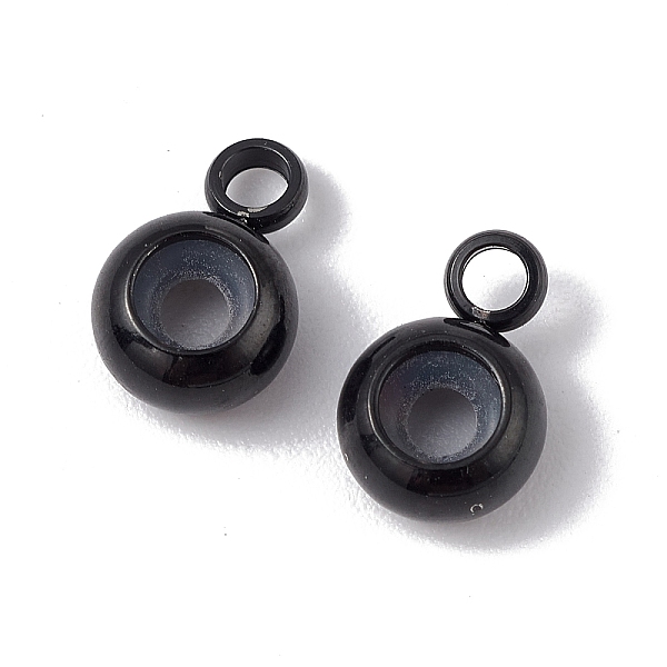 

PandaHall 202 Stainless Steel Tube Bails, Loop Bails, with Rubber Inside, Rondelle, Bail Beads, Slider Stopper Beads, with 304 Stainless...